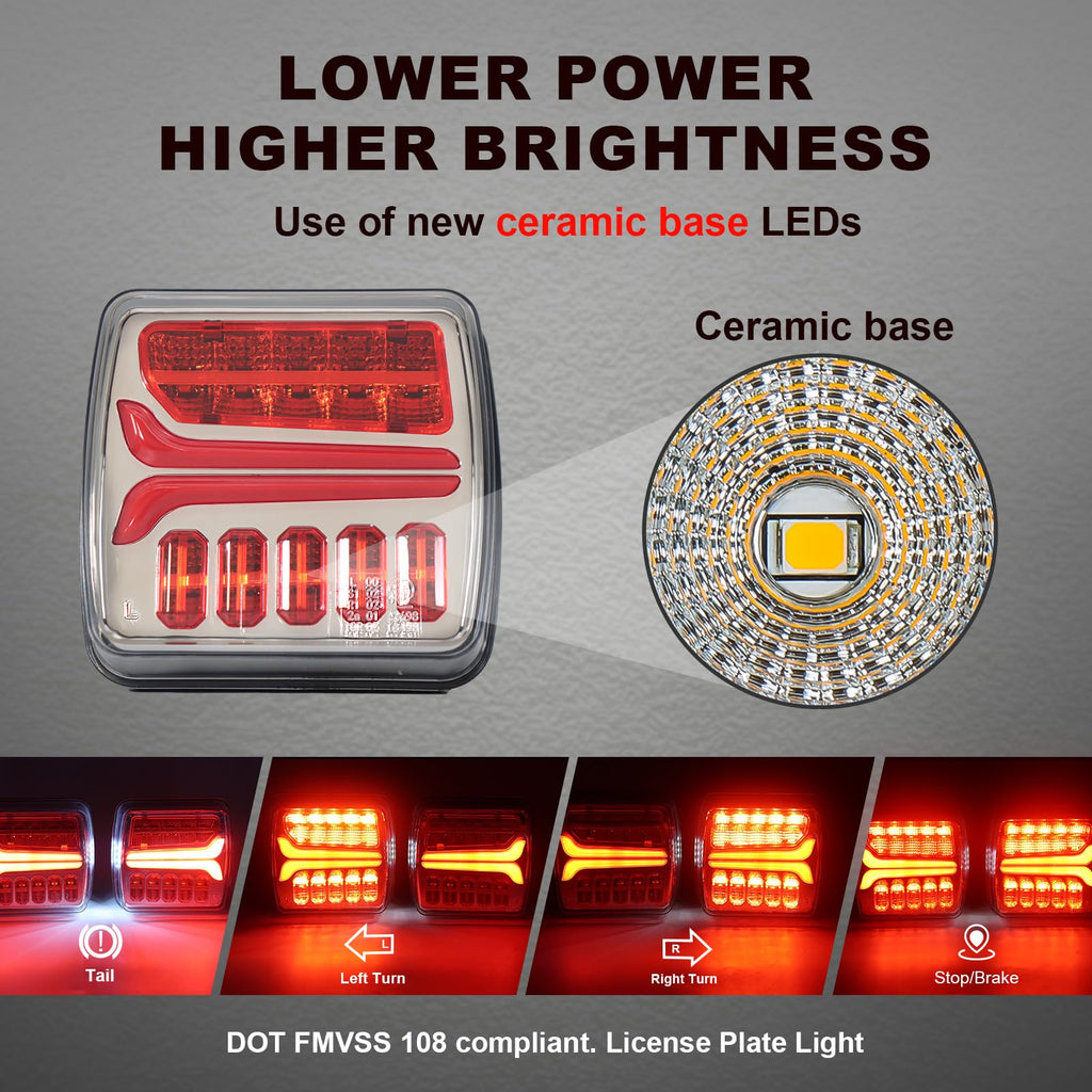 Agrieyes Wireless Trailer Lights, Magnetic Tow Tail Light Kit (T28)