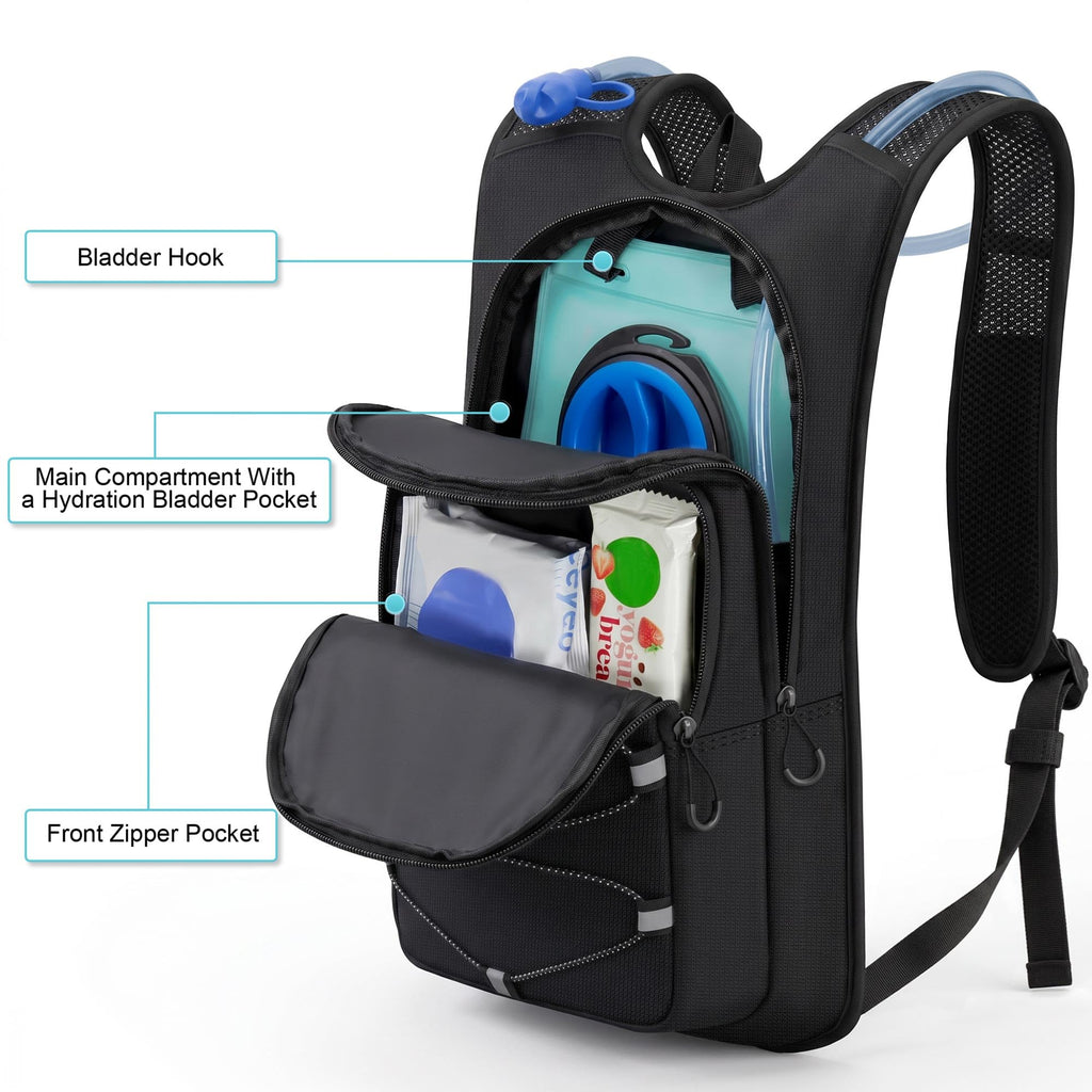 MIYCOO Hydration Backpack - Hiking Water Backpack with 2L Water Bladder