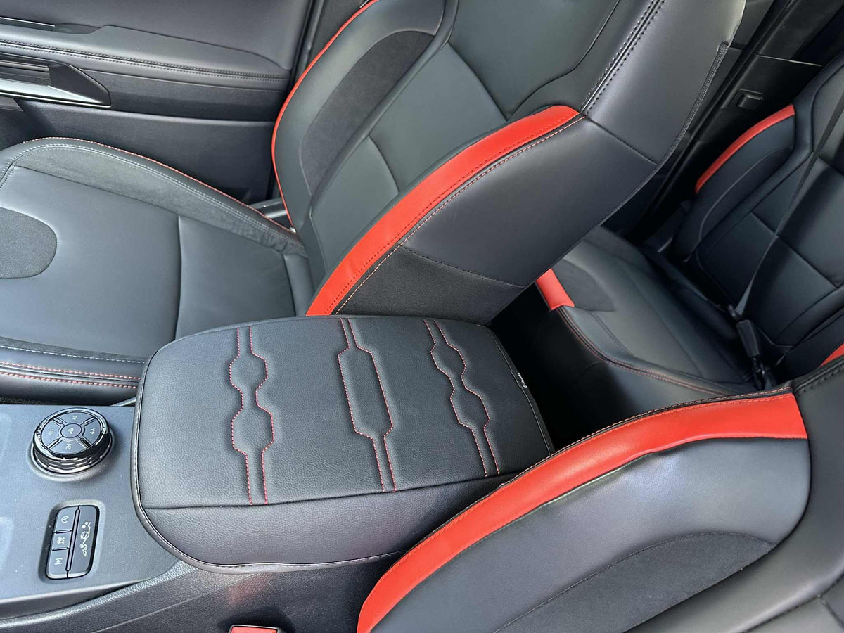Muslogy Armrest Cover for Silverado/Sierra 2019-2026, Regular Thick, Bench
