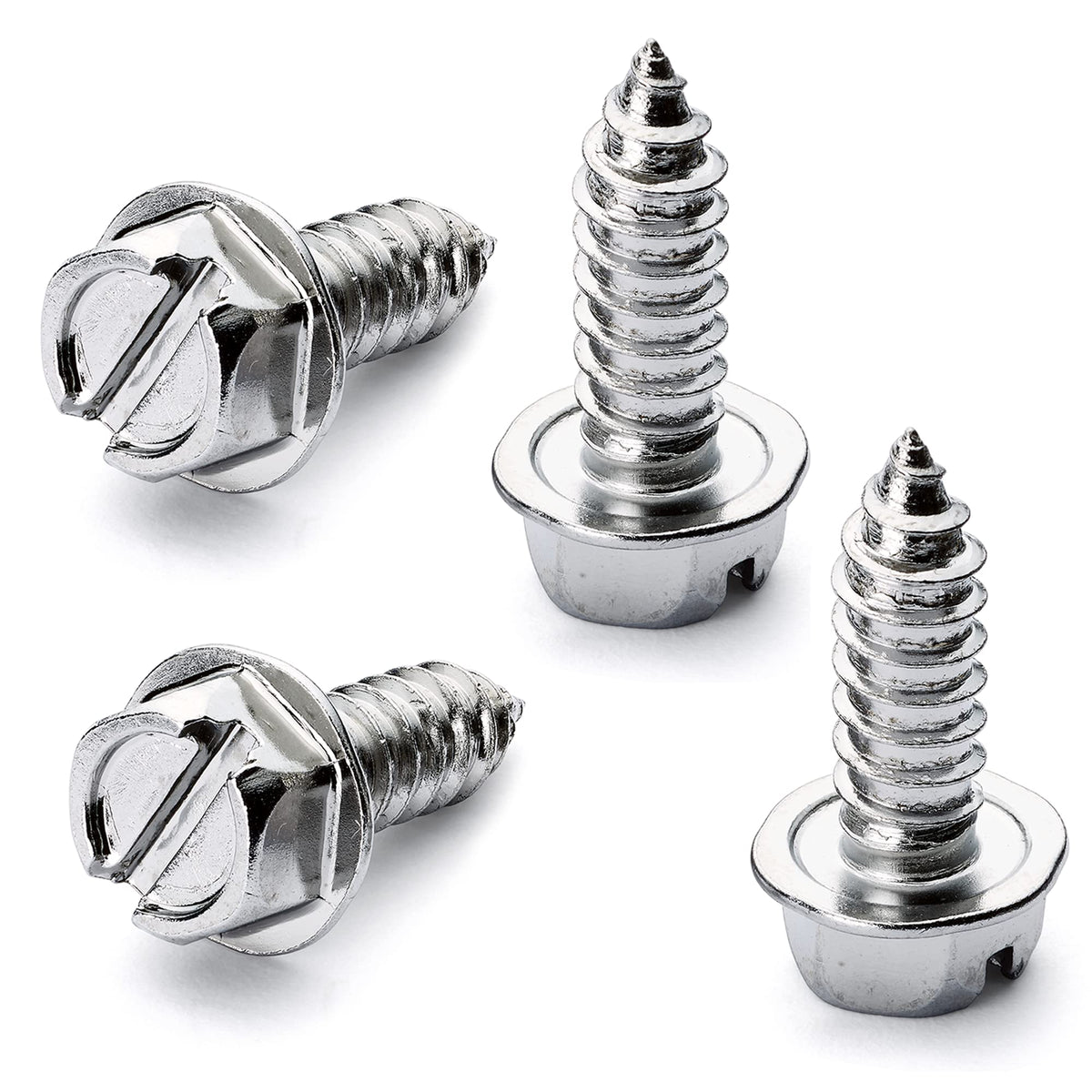 OttoSpeed Rustproof License Plate Screws (4-Pack, Black-Phillips)