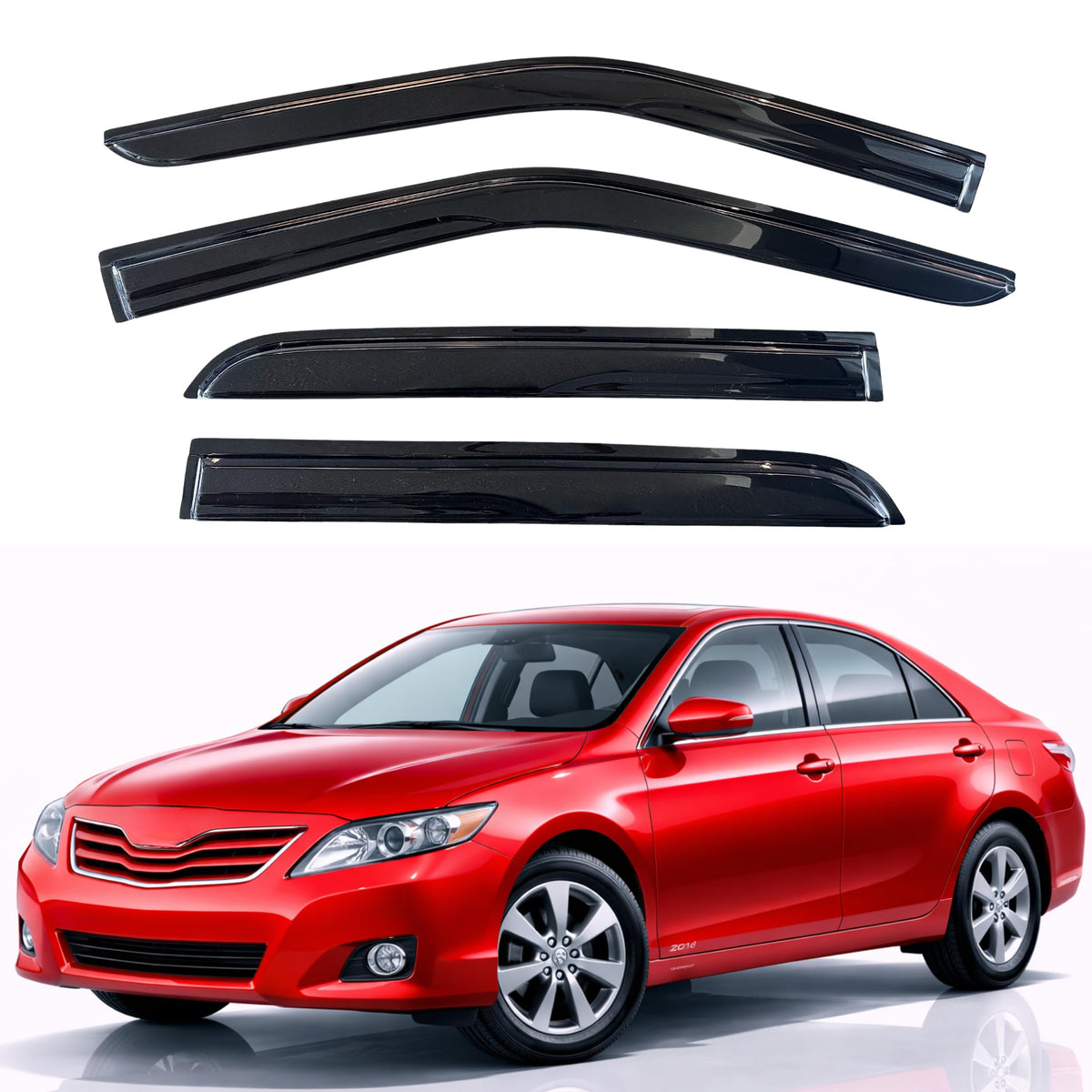 KPY Rain Guards Window Visors for 2015-2026 Ford F150 Crew/SuperCrew Cab