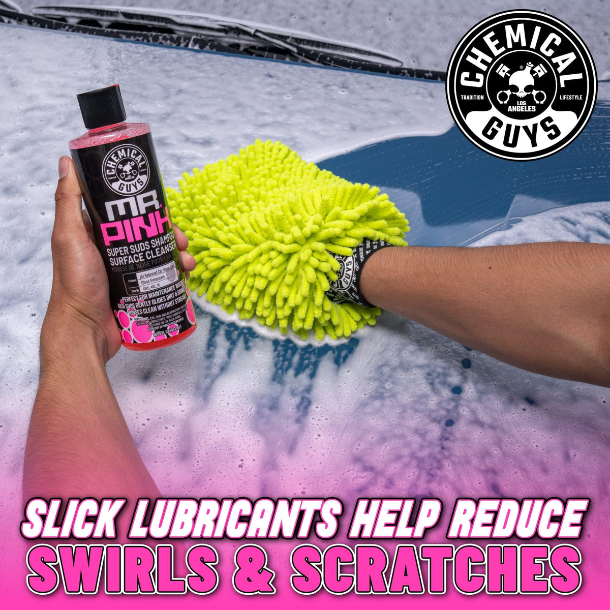 Chemical Guys, Mr. Pink Car Wash Soap, Foam Cannon & Bucket Wash, 64 oz