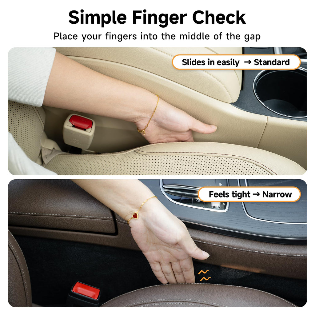Givifive Car Seat Gap Filler Organizer 2Pack Soft Foam 3IN1 Multifunctional