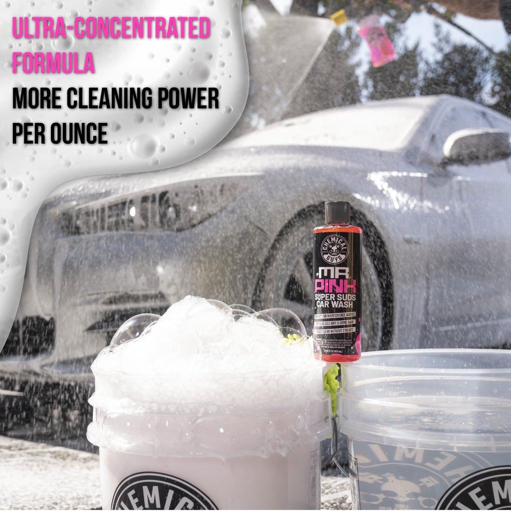 Chemical Guys, Mr. Pink Car Wash Soap, Foam Cannon & Bucket Wash, 64 oz