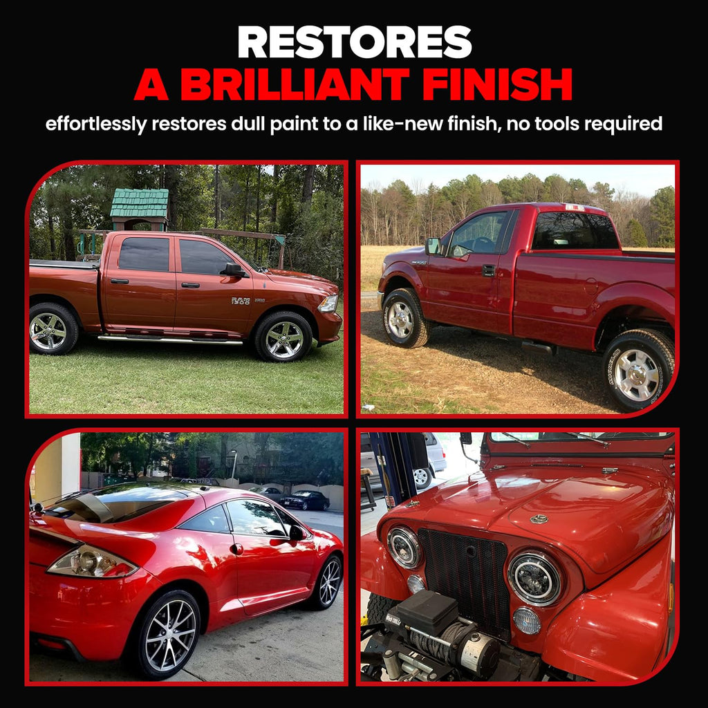 Carfidant Scratch Repair and Swirl Remover - Car Paint Scratch Remover & Restorer Kit with Buffer Pad - Polishing & Waxing Kits - Compound for Vehicles Paint Repair - 8.4 fl. Oz.