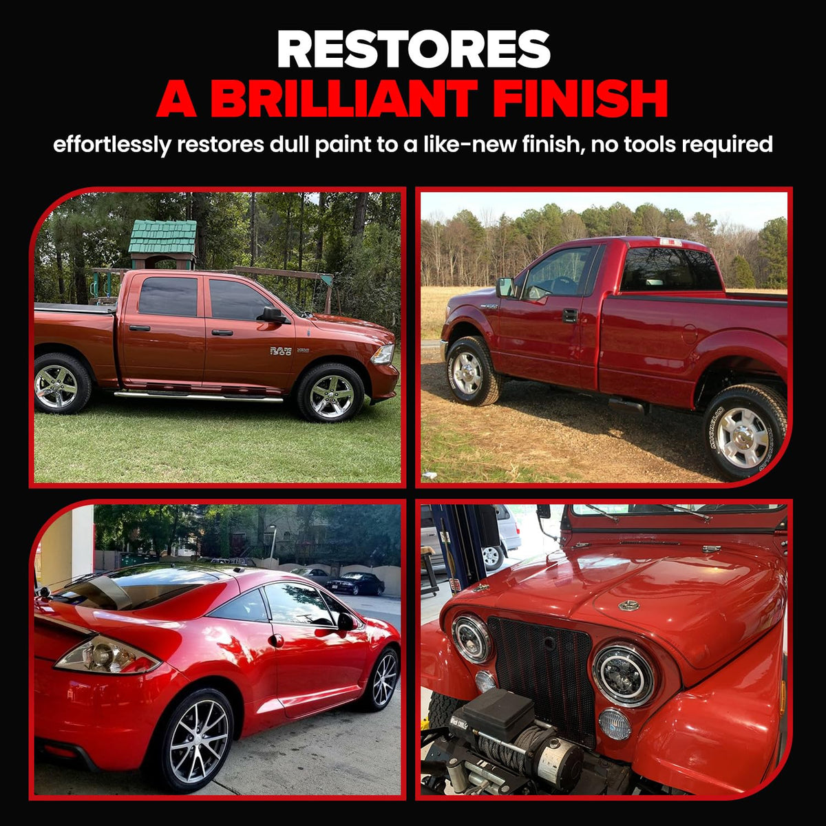 Carfidant Scratch Repair and Swirl Remover - Car Paint Scratch Remover & Restorer Kit with Buffer Pad - Polishing & Waxing Kits - Compound for Vehicles Paint Repair - 8.4 fl. Oz.