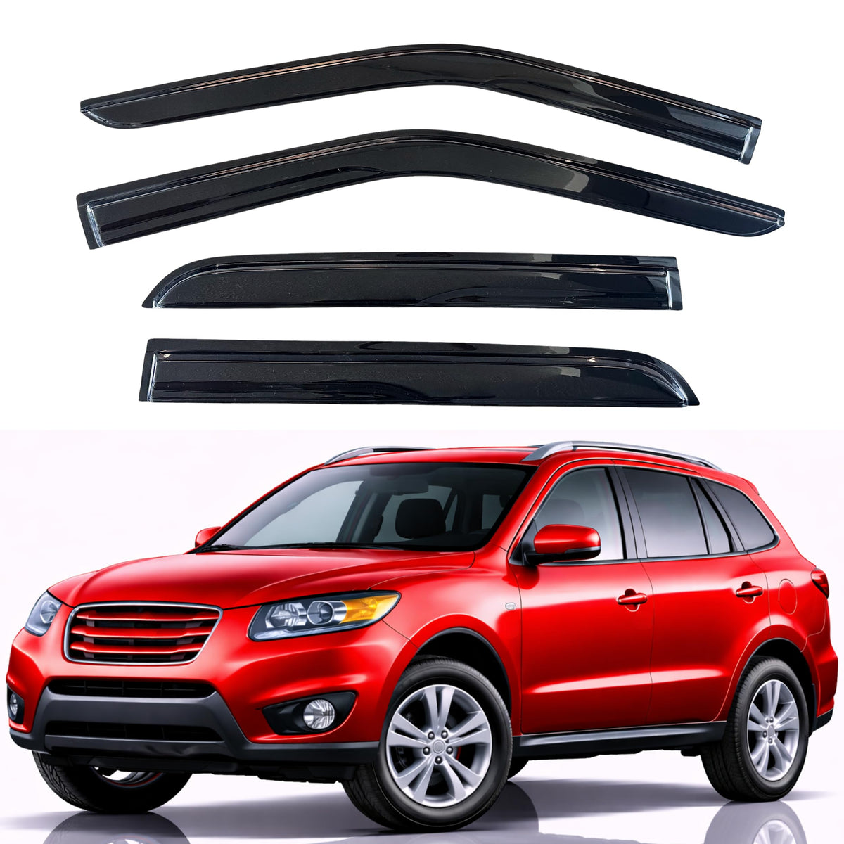 KPY Rain Guards Window Visors for 2015-2026 Ford F150 Crew/SuperCrew Cab