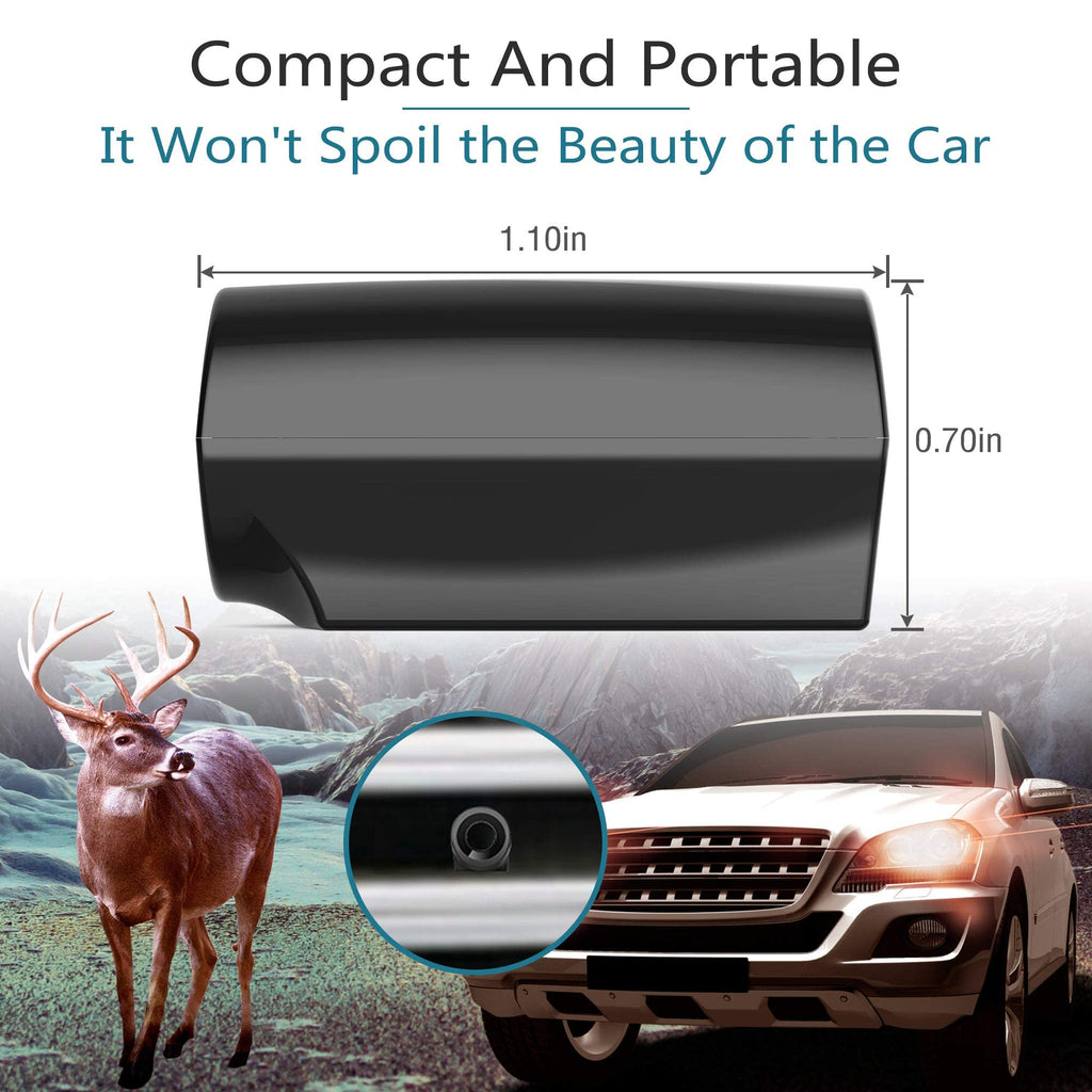 Elook Deer Warning Whistles Device for Car, Save Deer Whistle with Upgraded Acrylic Double-Sided Tape, Mini Size, 2 Pack (Patent Registered)