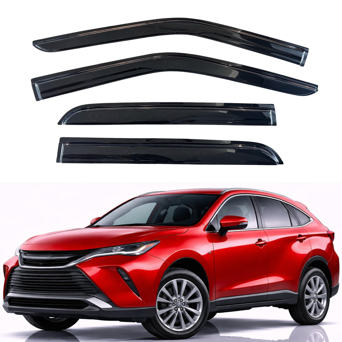 KPY Rain Guards Window Visors for 2015-2026 Ford F150 Crew/SuperCrew Cab