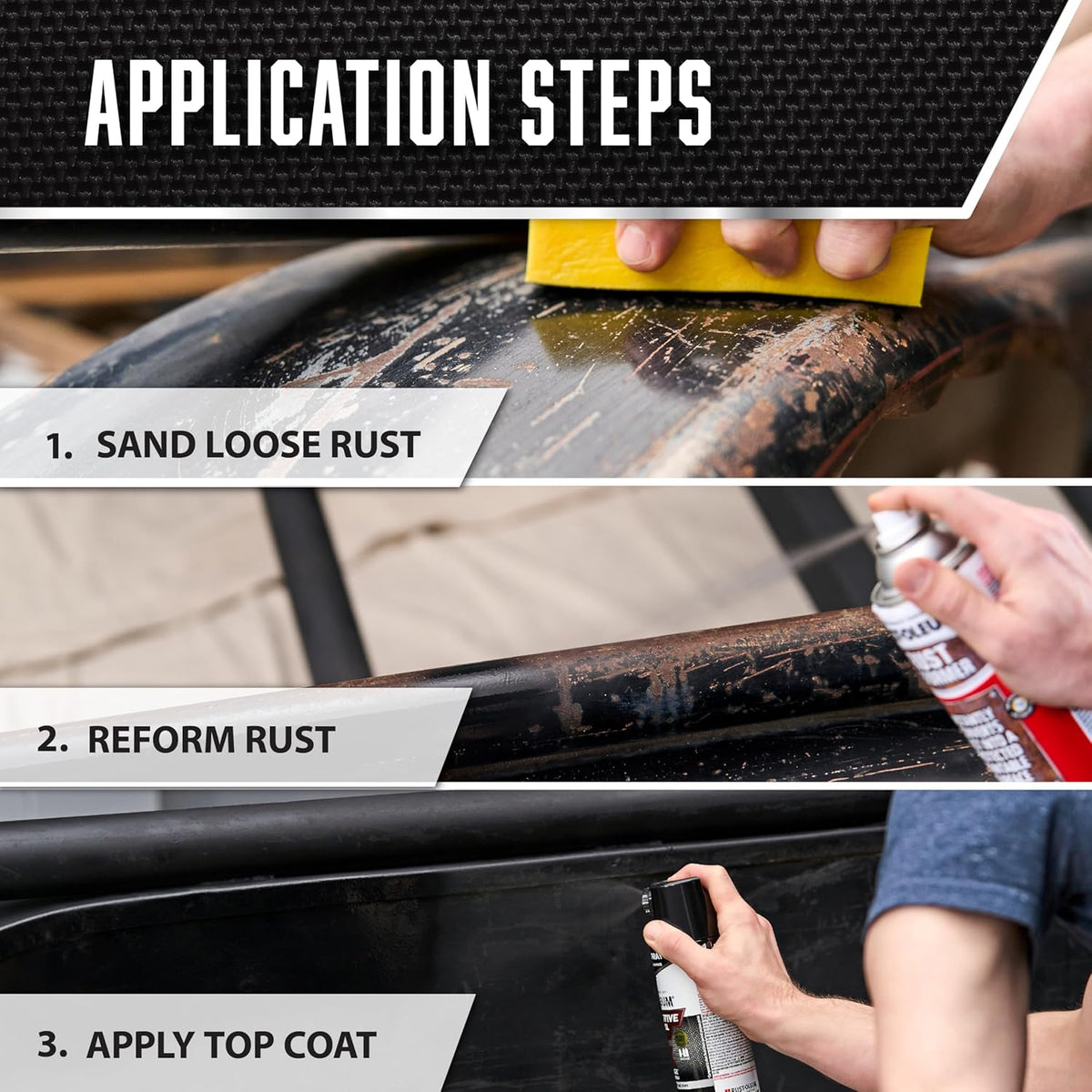 Rust-Oleum Stops Rust Reformer Black Spray Paint for Painted and Bare Metal