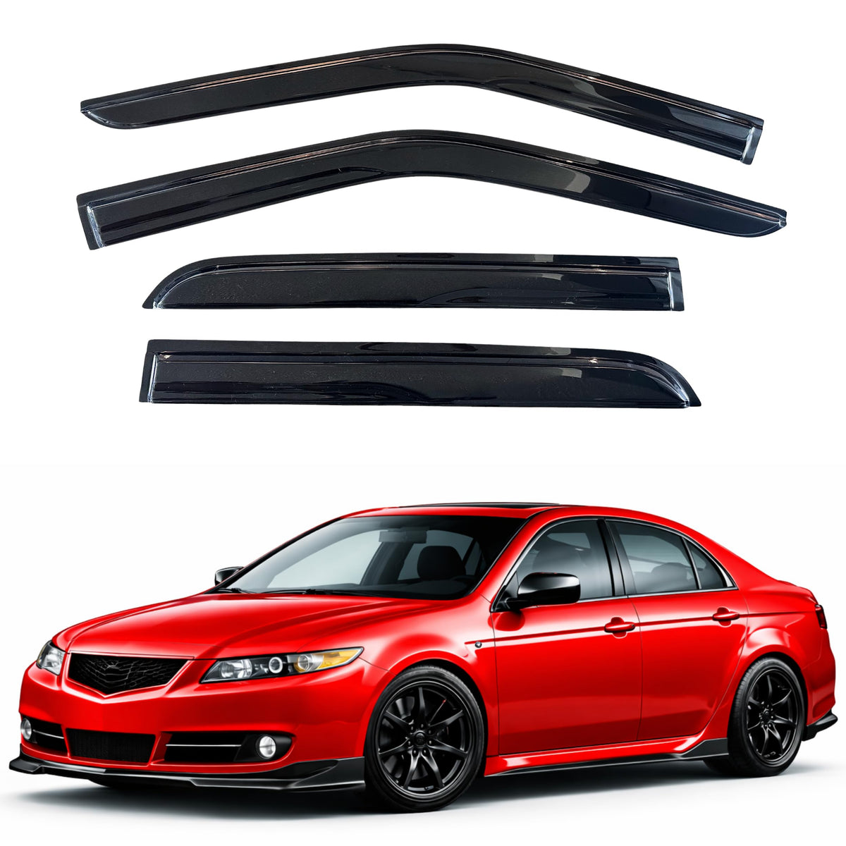 KPY Rain Guards Window Visors for 2015-2026 Ford F150 Crew/SuperCrew Cab