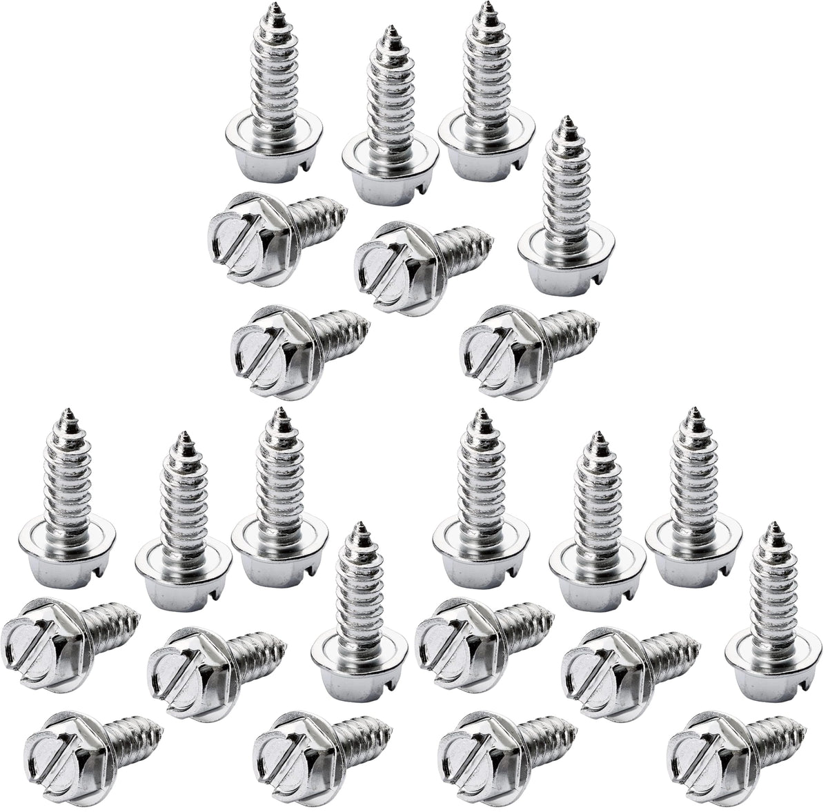 OttoSpeed Rustproof License Plate Screws (4-Pack, Black-Phillips)