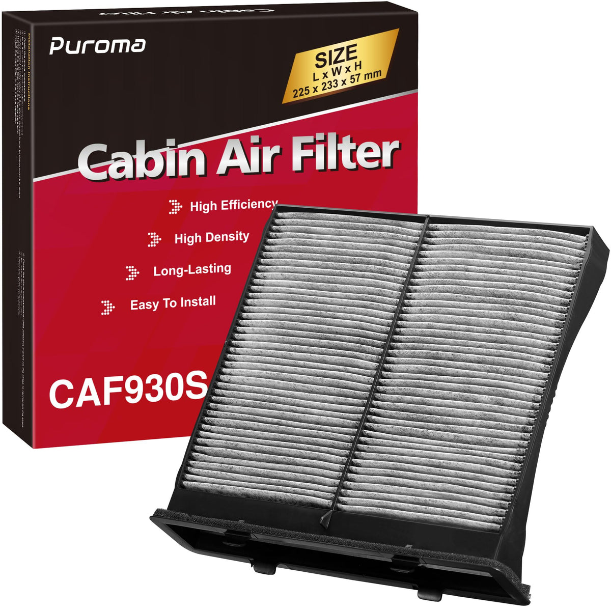 Puroma Cabin Air Filter Activated Carbon for CF12160 CAF1948P Hyundai KIA