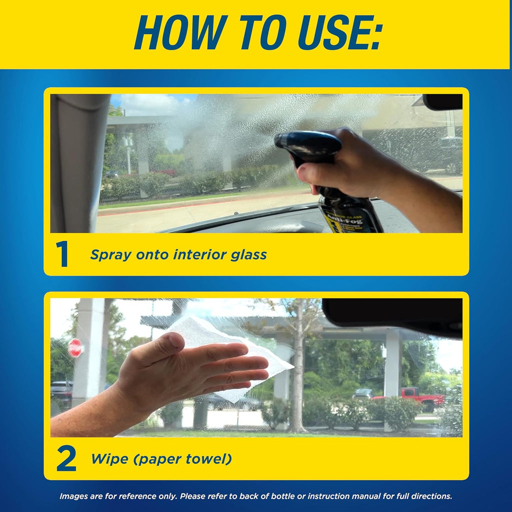 Rain-X 630046 Interior Glass Anti-Fog, 12 oz. - Prevents Fogging of Interior Glass and Mirrors, Usable on Both Automobiles and Marine Vehicles