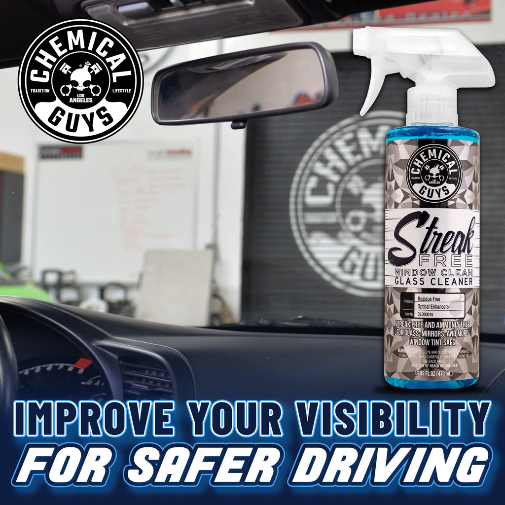 Chemical Guys, Streak-Free Glass & Window Cleaner for Tinted Windows, 16 oz