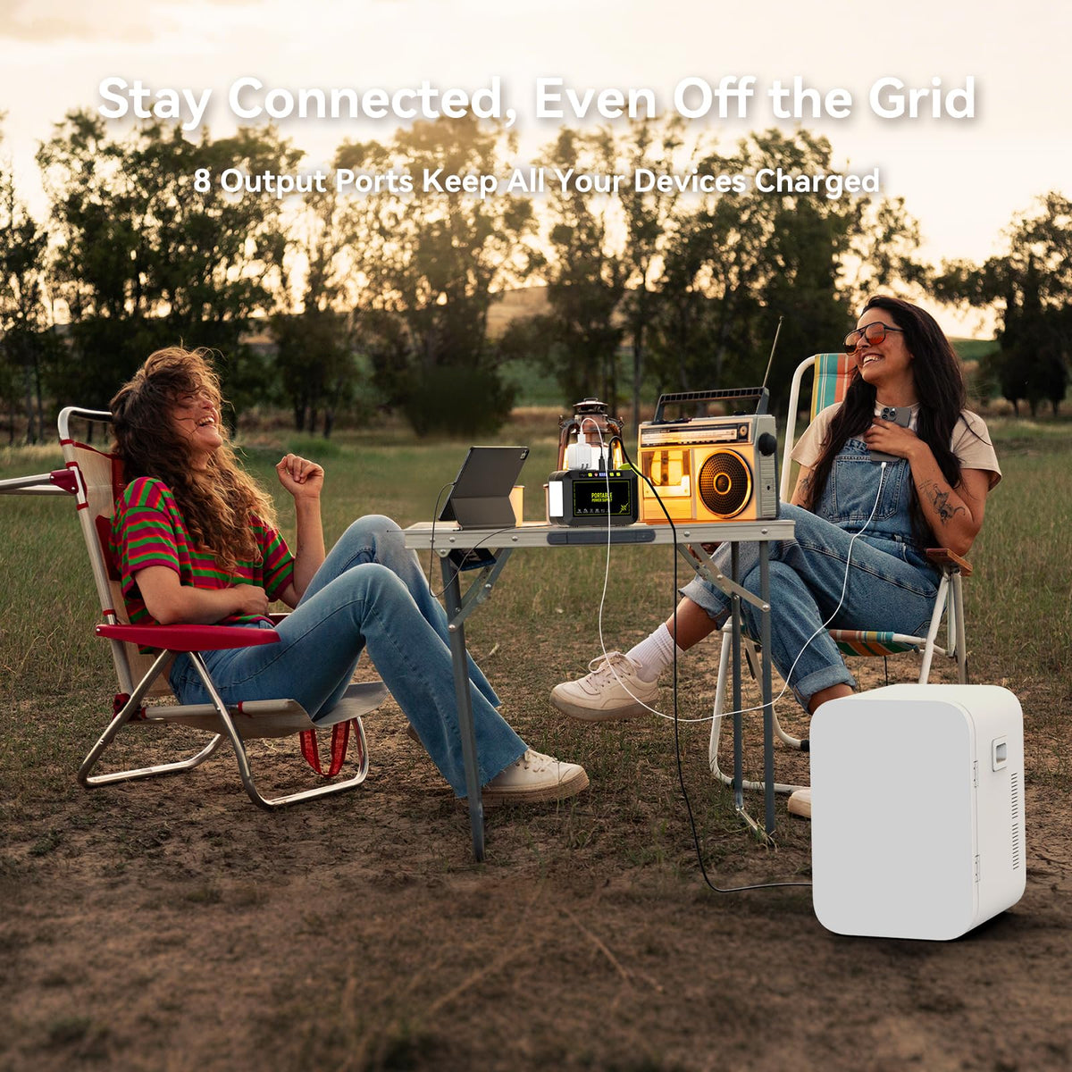 MARBERO Portable Power Station 88Wh, 120W Surge, Solar Generator 24,000mAh