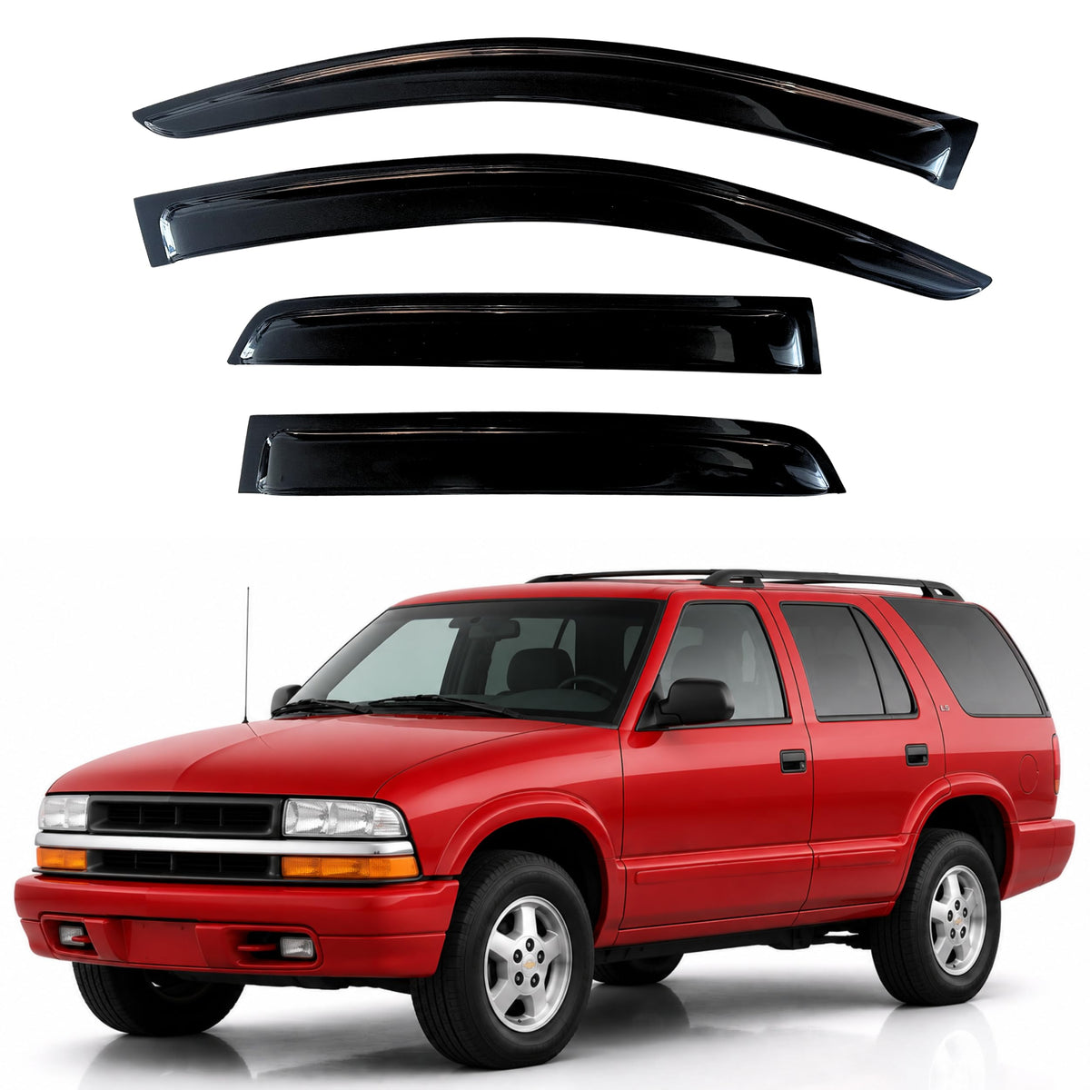 KPY Rain Guards Window Visors for 2015-2026 Ford F150 Crew/SuperCrew Cab