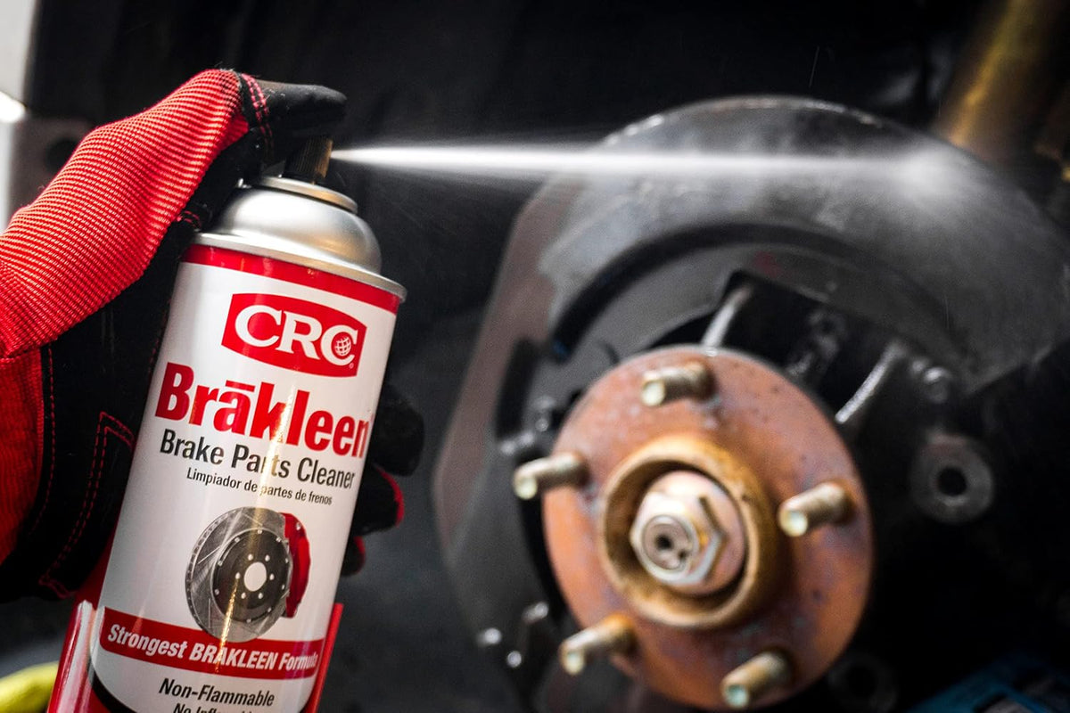 CRC Brakleen Brake Parts Cleaner Spray - Non-Flammable - 19 oz (12-Pack)