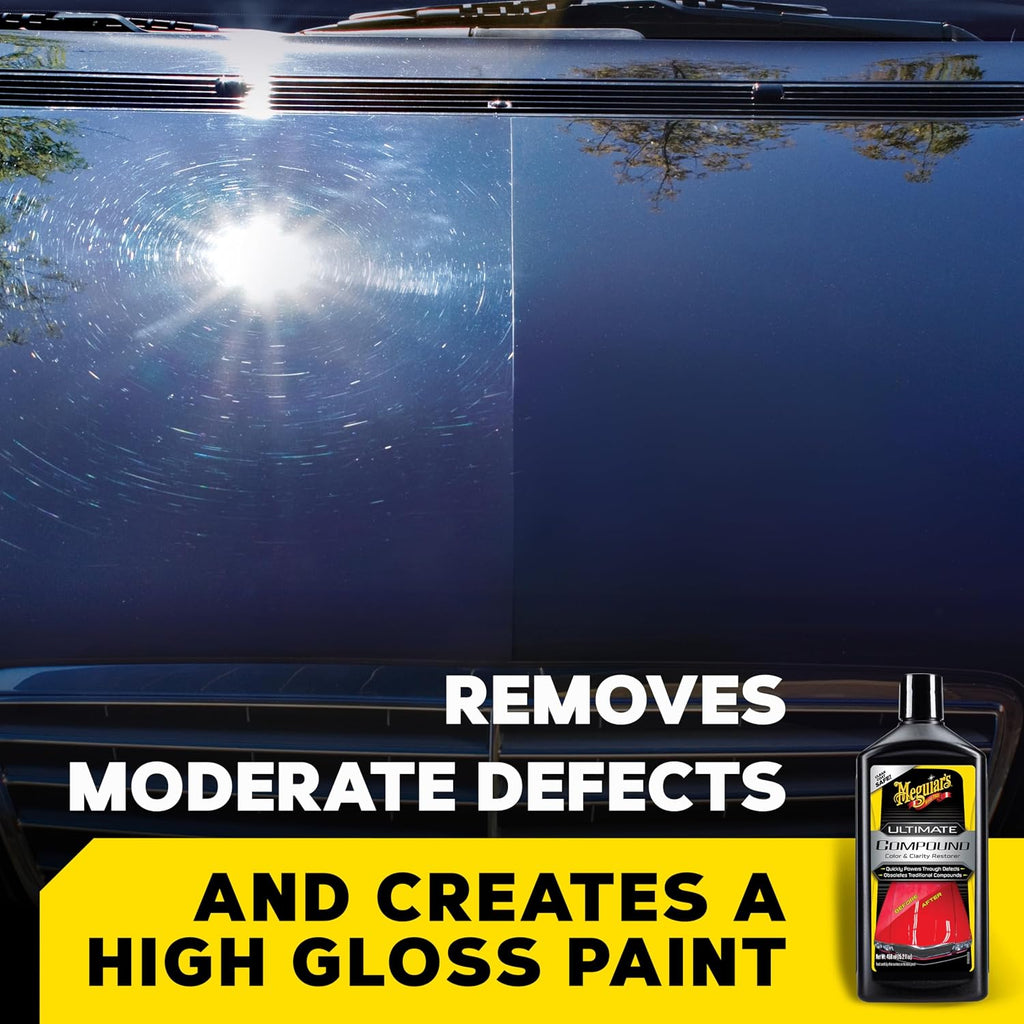 Meguiar's Ultimate Compound, Pro-Grade Car Scratch Remover, 15.2 Oz