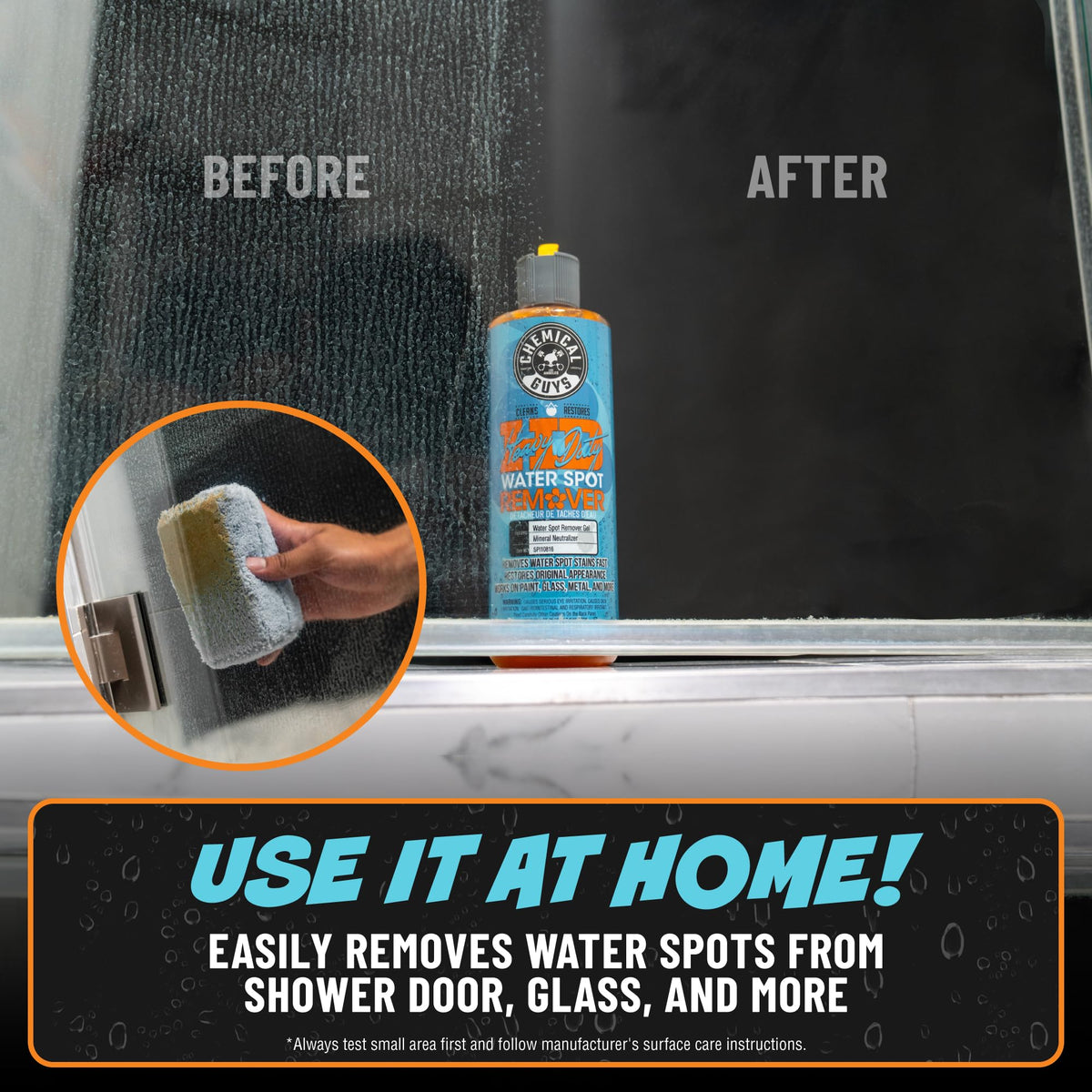 Chemical Guys, Heavy Duty Water Spot Remover Gel for Glass & Paint, 16 oz