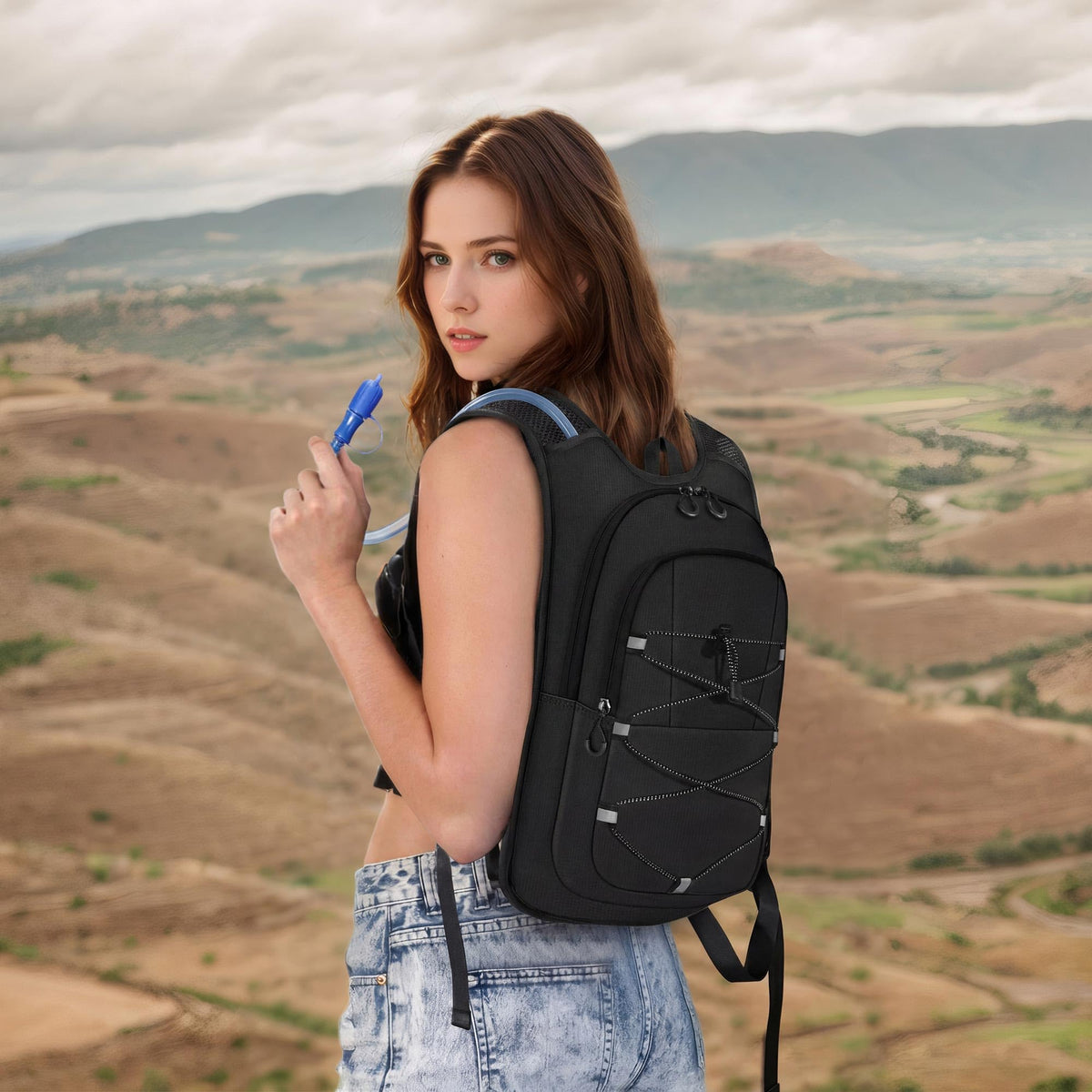 MIYCOO Hydration Backpack - Hiking Water Backpack with 2L Water Bladder