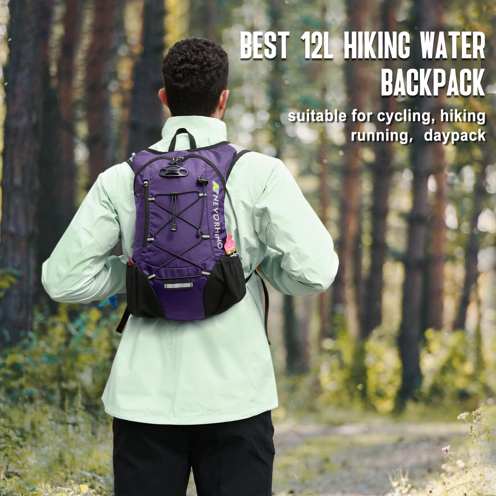 Lightweight Hydration Backpack, Running Backpack with 2L Water Bladder