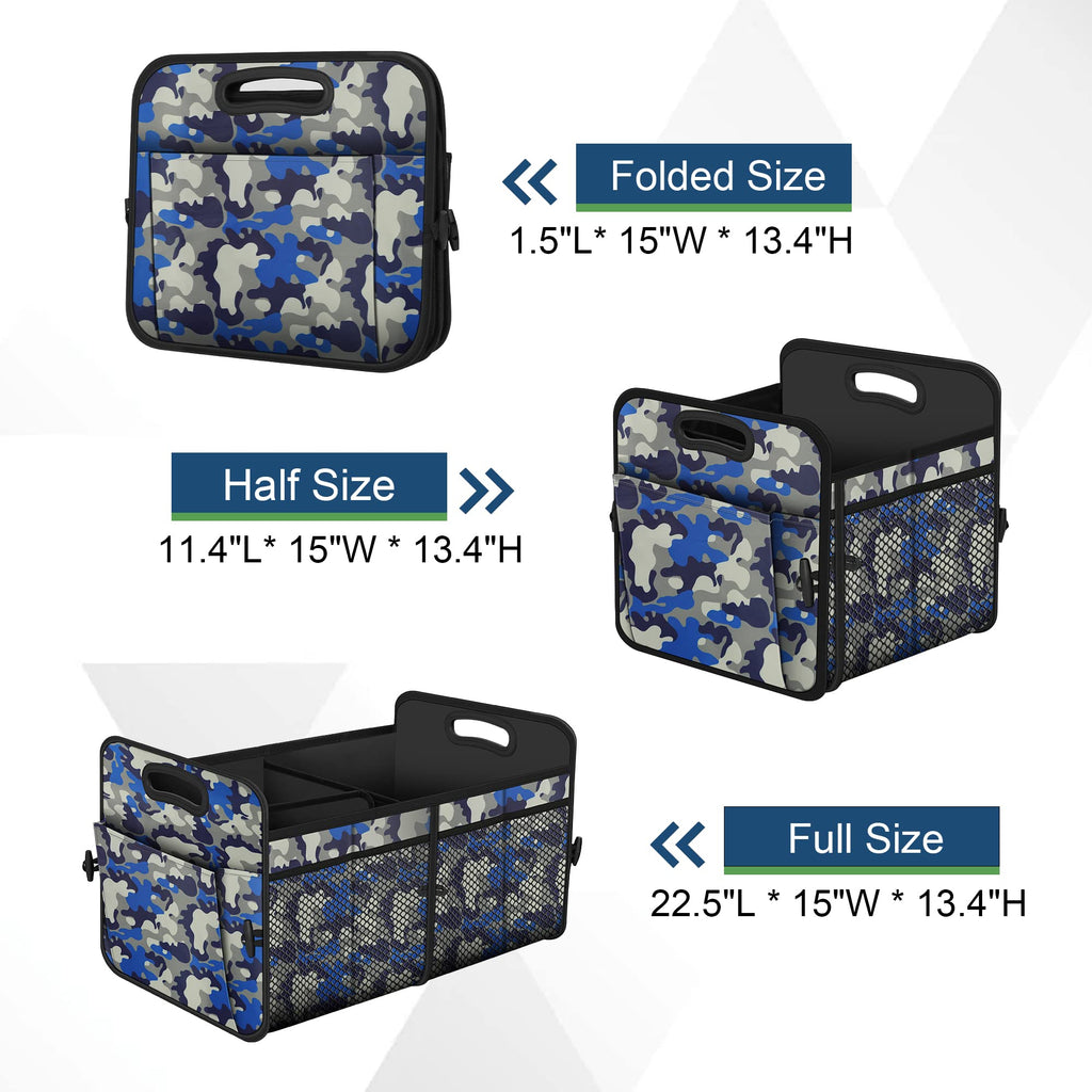 Femuar Car Trunk Organizer-Collapsible Car Storage for Suv/Jeep/Sedan