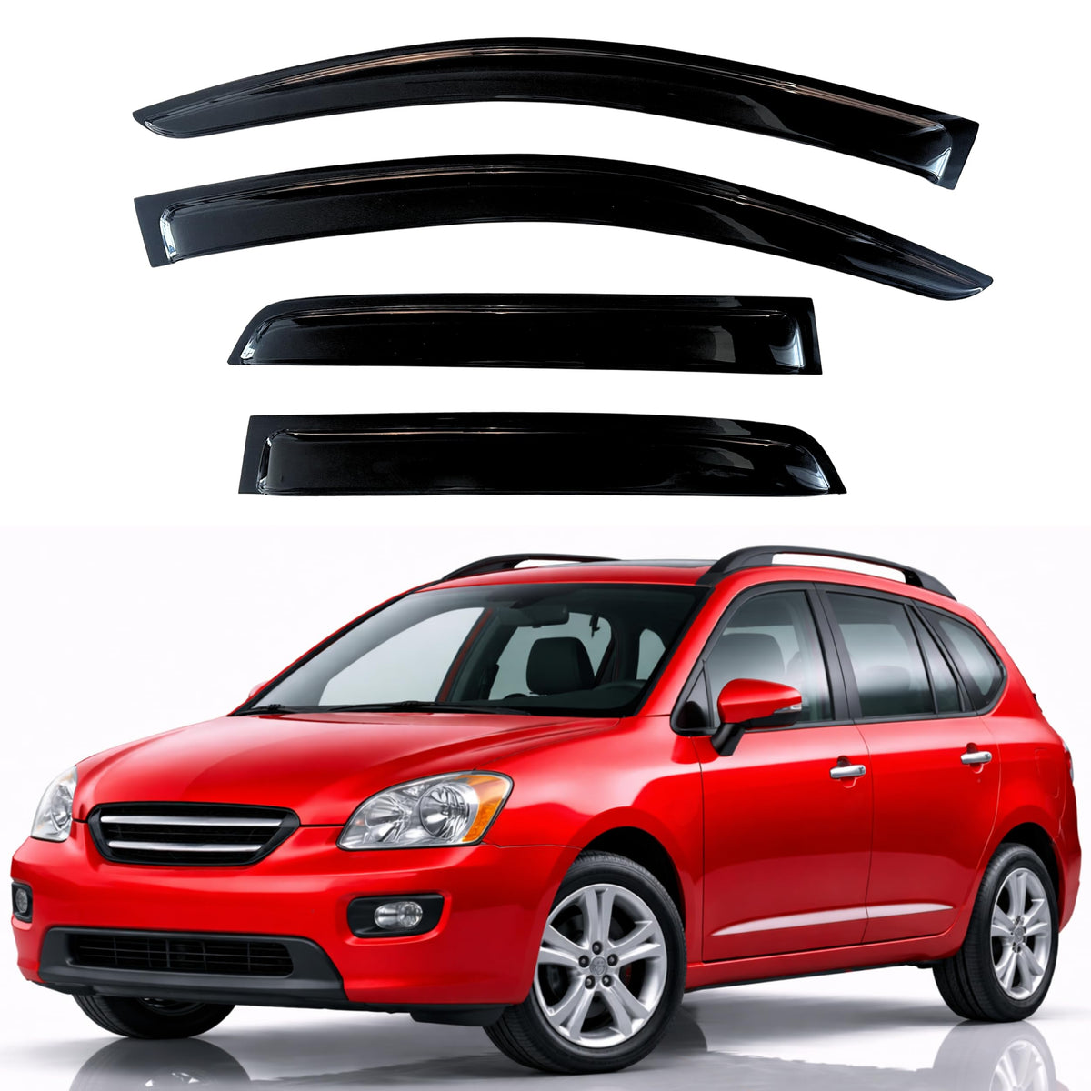 KPY Rain Guards Window Visors for 2015-2026 Ford F150 Crew/SuperCrew Cab