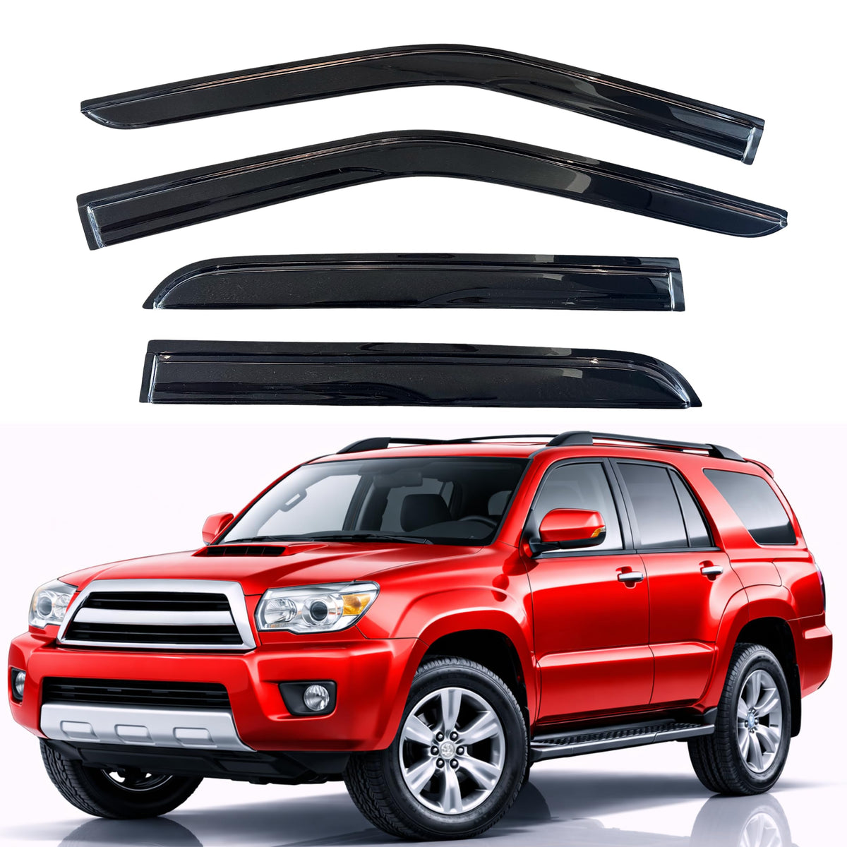KPY Rain Guards Window Visors for 2015-2026 Ford F150 Crew/SuperCrew Cab