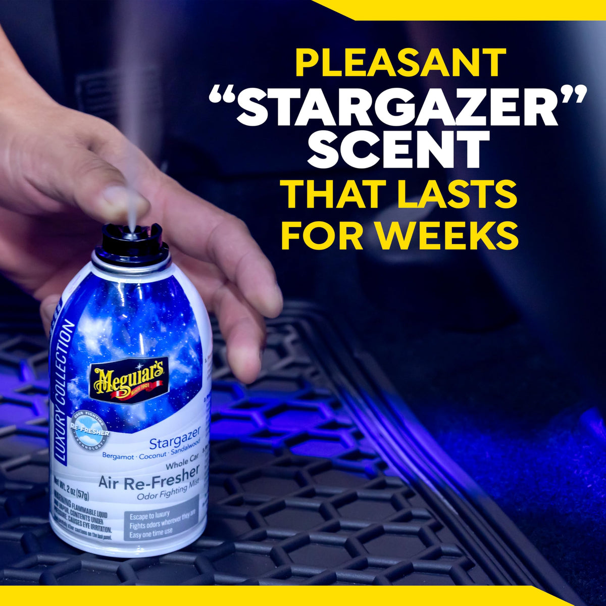 Meguiar's Car Air Refresher Odor Fighting Mist, Tropical Rainforest, 2 Oz