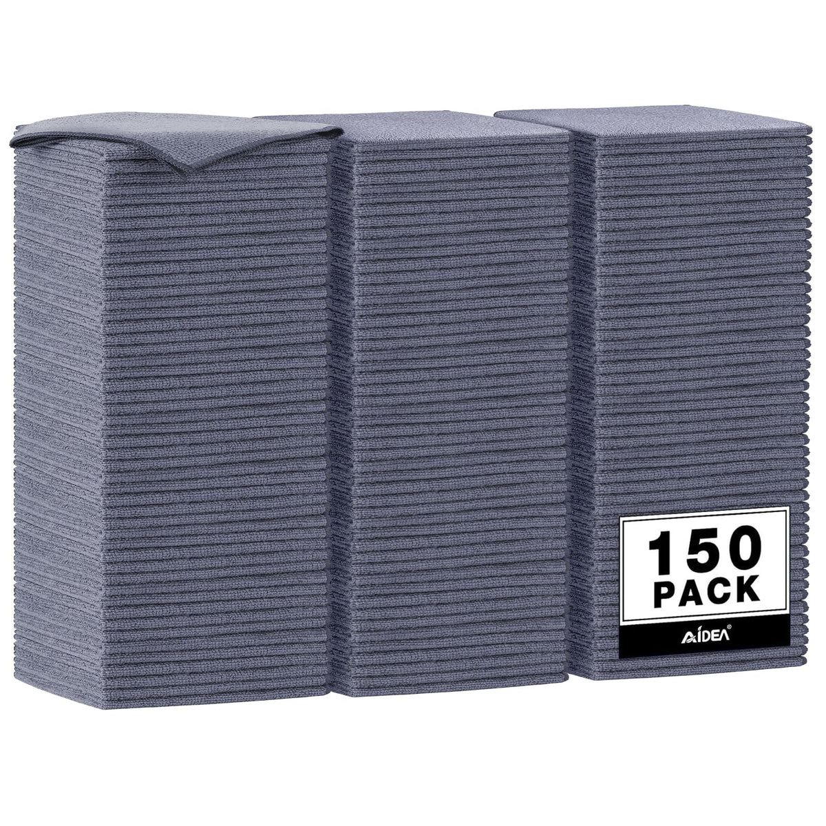 AIDEA Microfiber Cleaning Cloth-50PK, Microfiber Towels for Cars, 12"×12"