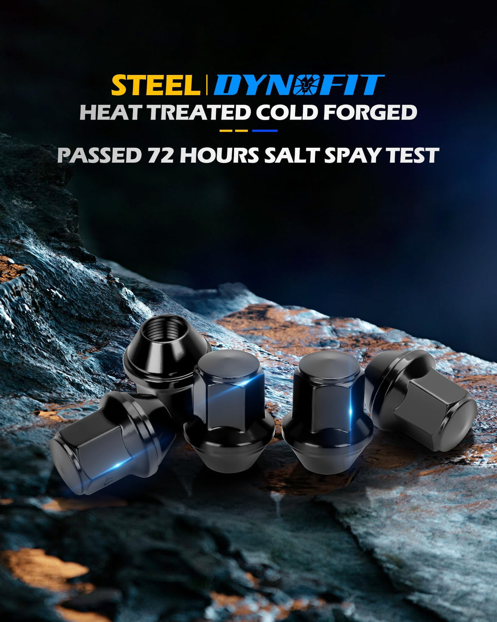 dynofit 24pcs 14x1.5 OEM/Stock Lug Nuts for 2015-2026 Expedition/F-150, M14-1.5 One-Piece Design Factory Chrome Wheel Lugnuts for Lincoln 2015-2026 Navigator, 21mm Hex Anti-Rusting Updated