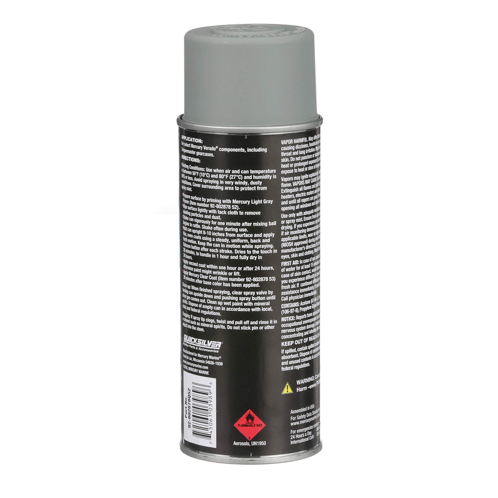 Quicksilver 802878Q1 Gloss Enamel Spray Paint, 12 oz, Phantom Black