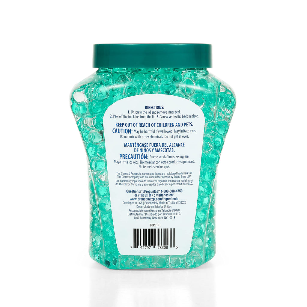 Clorox Fraganzia Crystal Beads Air Freshener, Island Escape Scent, 12 Fl Oz