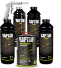 U-POL Raptor Black Urethane Spray-On Truck Bed Liner Kit, 4 Quarts