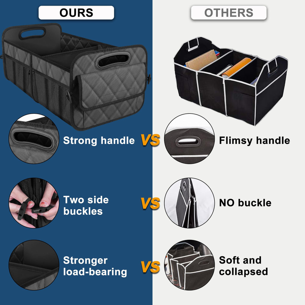 Deosk Car Trunk Organizer for SUV, Foldable Car Organizers and Storage
