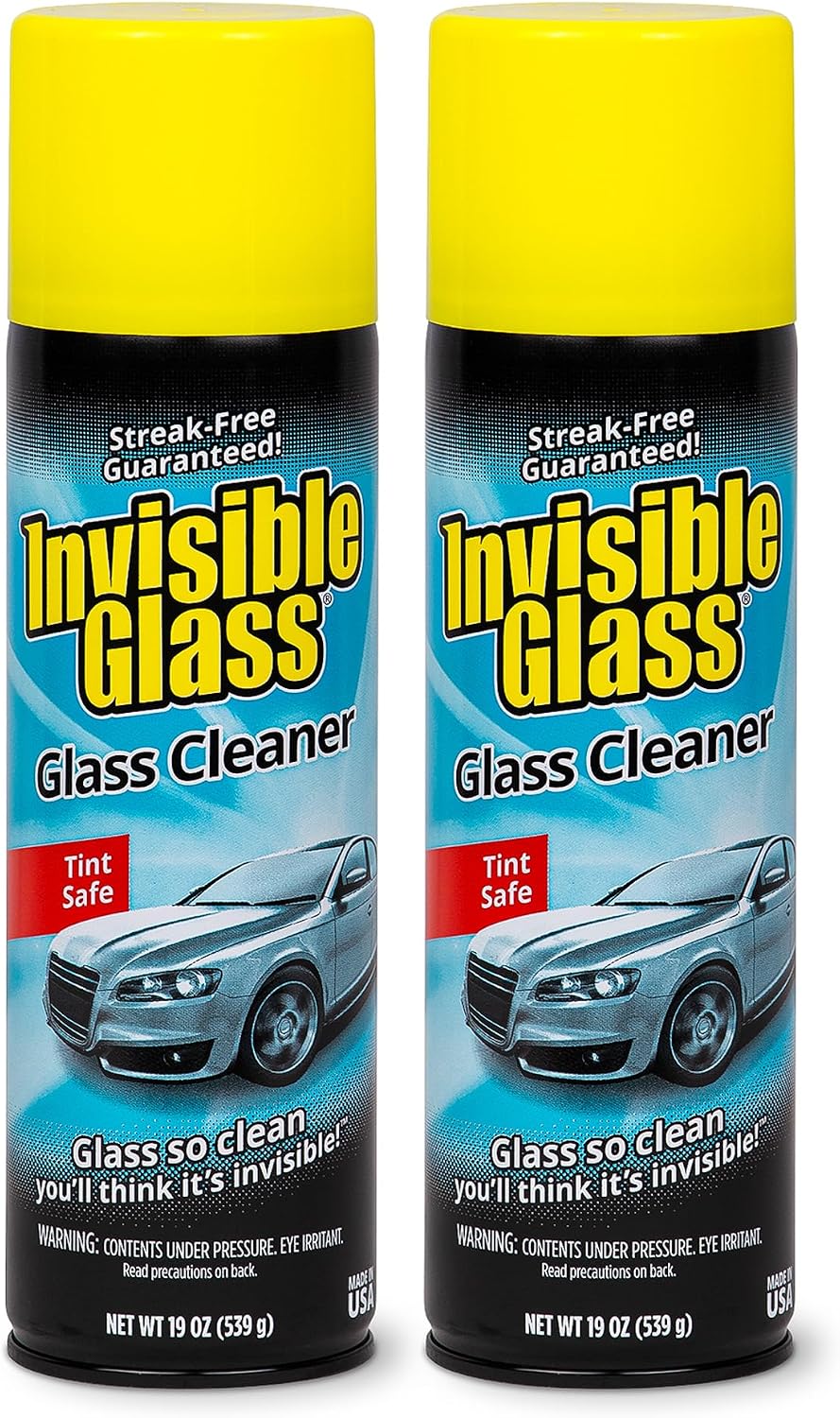Invisible Glass Auto Glass Cleaner Foaming Spray, 19 oz, 91164 (Pack of 2)