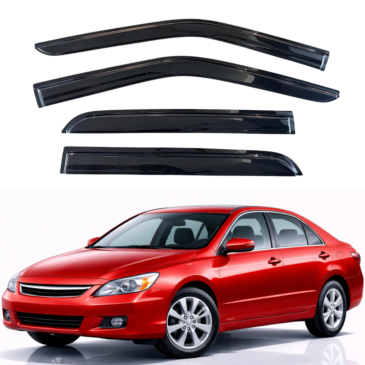 KPY Rain Guards Window Visors for 2015-2026 Ford F150 Crew/SuperCrew Cab