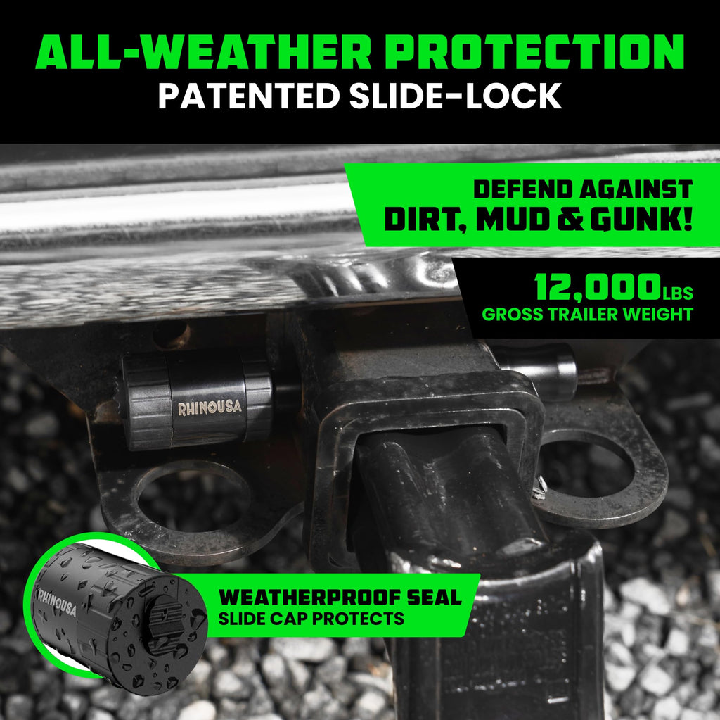 Rhino USA 2in Trailer Hitch Pin - Patented Locking Receiver Pin