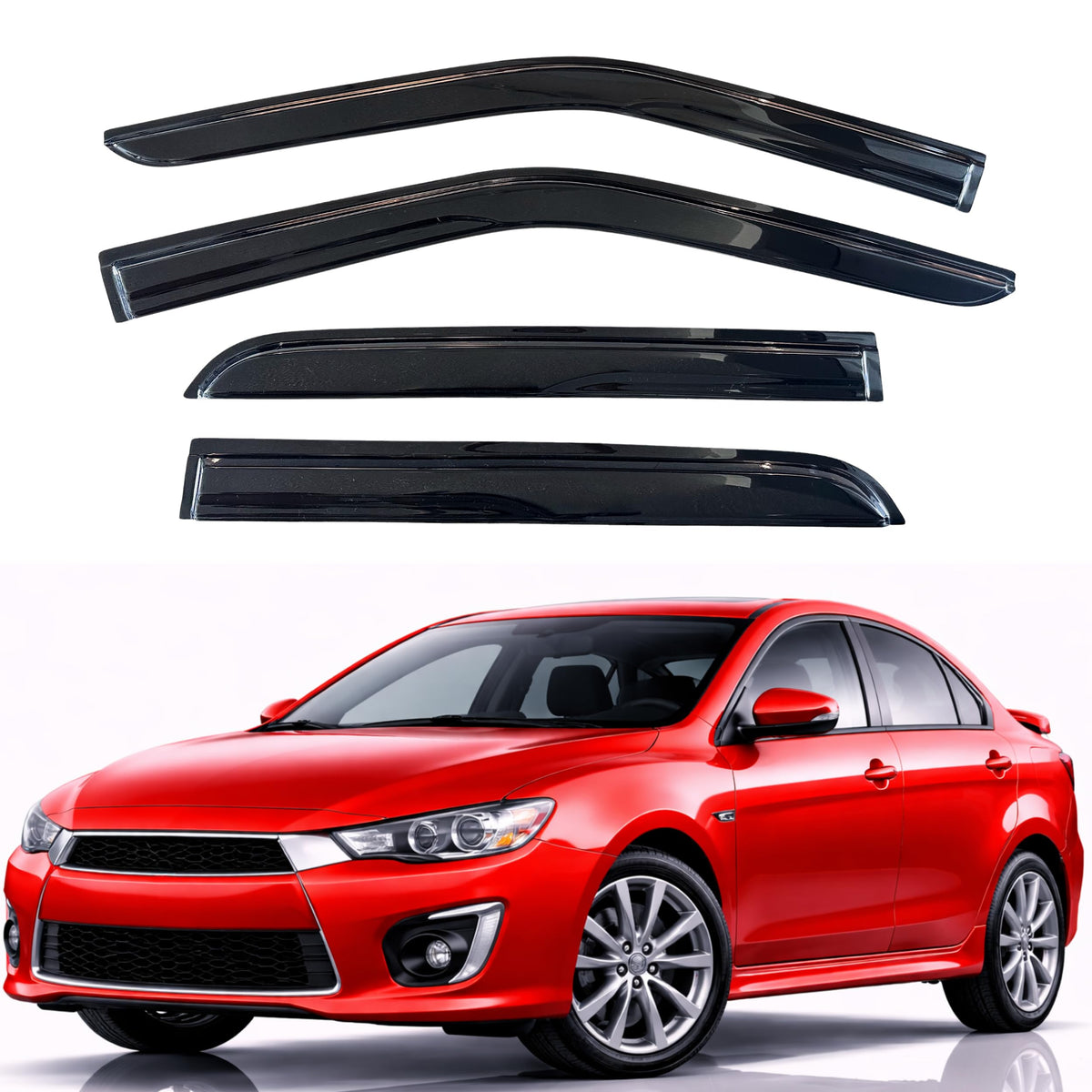 KPY Rain Guards Window Visors for 2015-2026 Ford F150 Crew/SuperCrew Cab