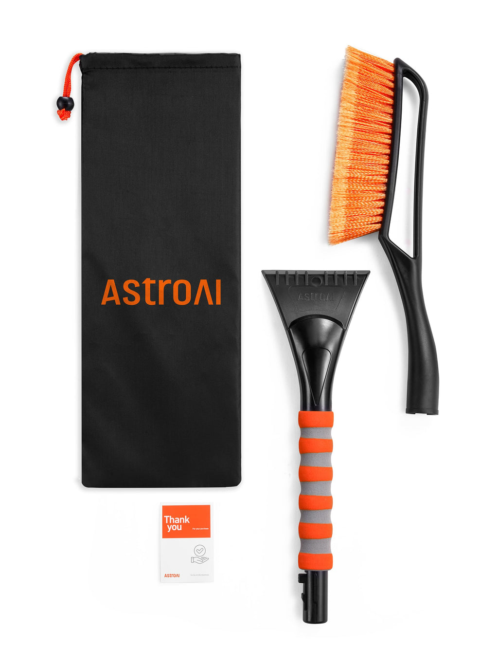 AstroAI 27" 2-in-1 Detachable Snow Brush & Ice Scrapers for Car Windshield
