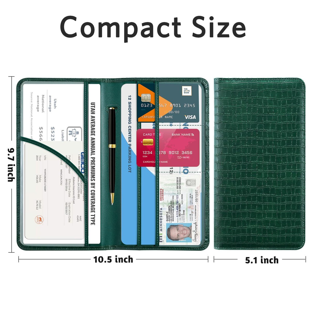 CoBak Car Registration and Insurance Holder