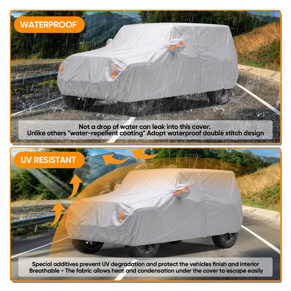 NEVERLAND Car Cover Waterproof All Weather for Sedan 183''L x 70''W x 59''H