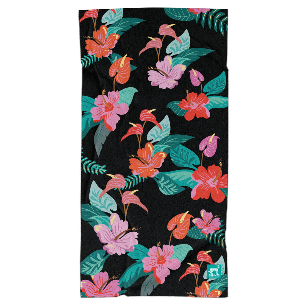 Sprints Prints Athletic Running Towel, Full-Sized, Car Seat Cover - Moisture Wicking (Midnight Mile)
