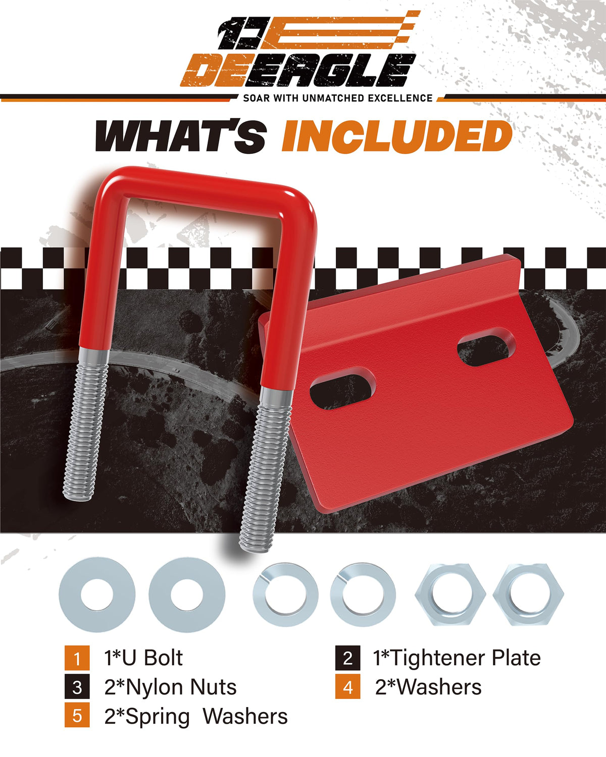 DEEAGLE Hitch Tightener Anti Rattle Stabilizer for 1.25" to 2" Hitch