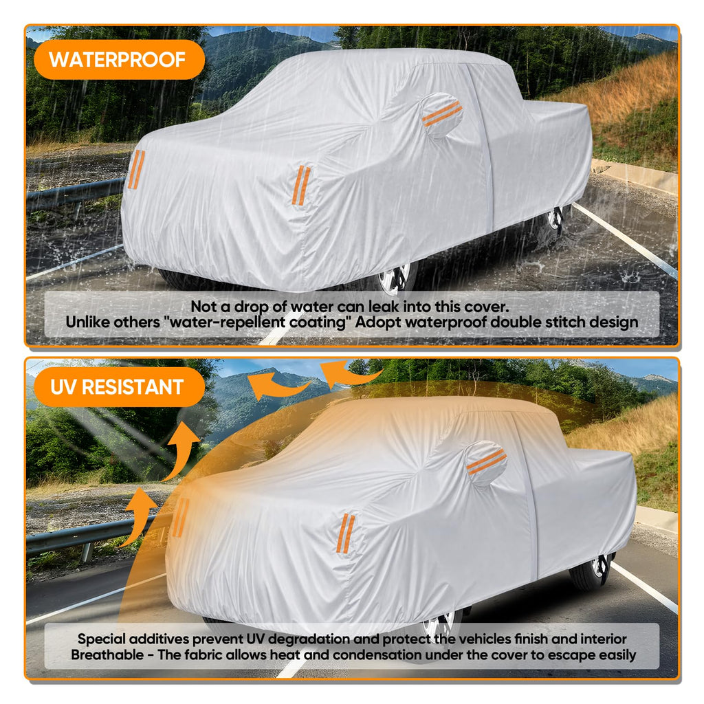 NEVERLAND Car Cover Waterproof All Weather for Sedan 183''L x 70''W x 59''H
