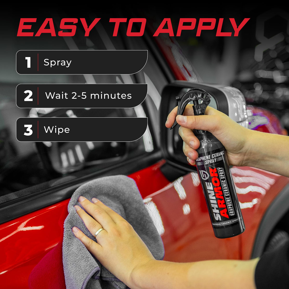 SHINE ARMOR Fortify Quick Coat Ceramic Coating Spray, 16 fl oz
