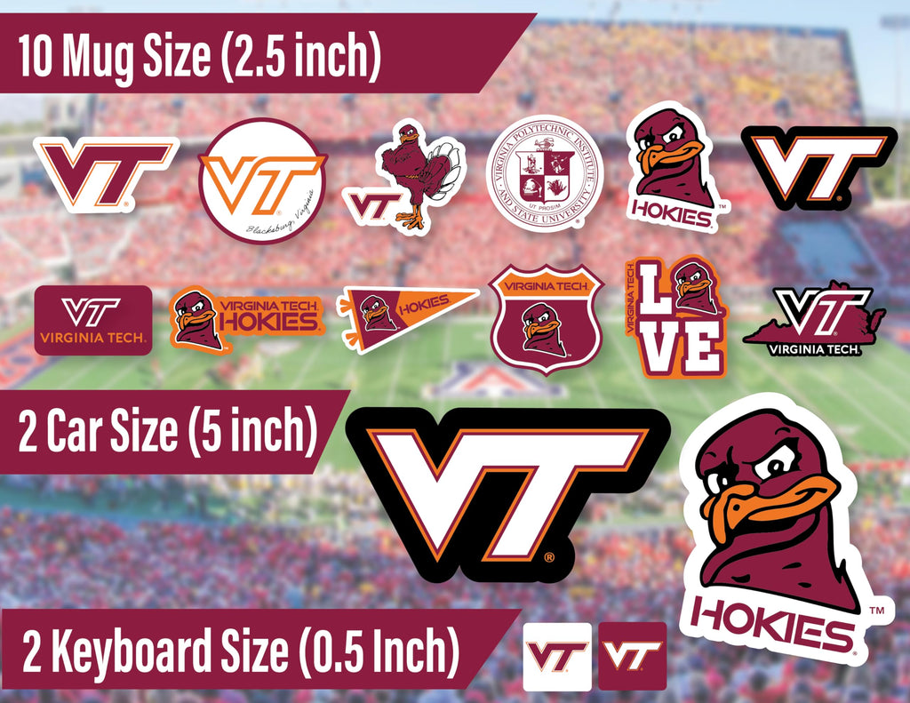 Texas Longhorns Stickers & Decals 14 Pc Set for Car, University of TX