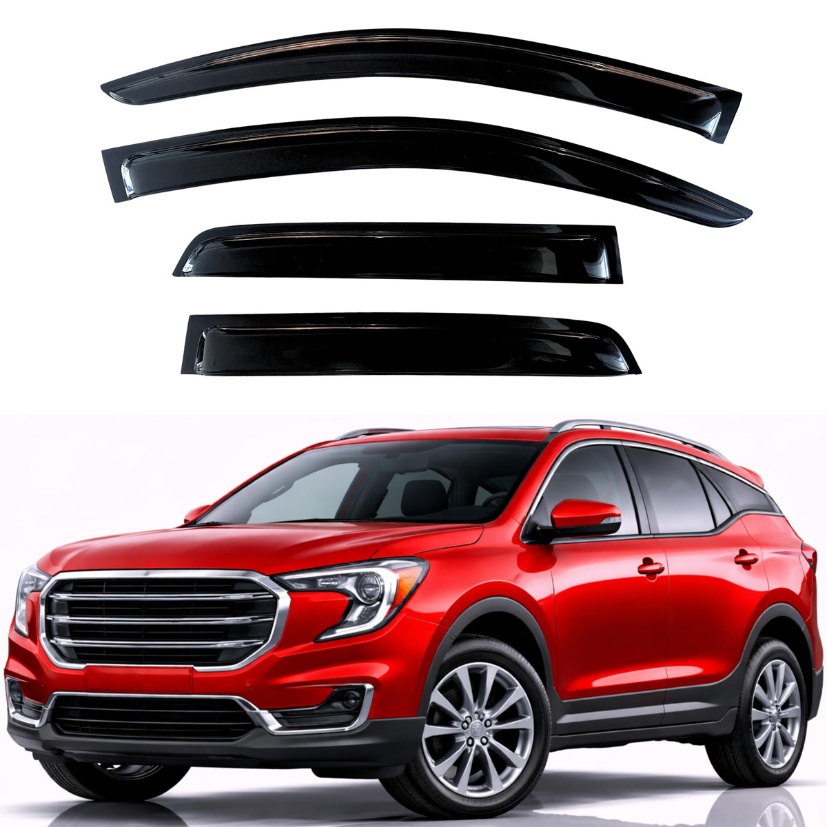 KPY Rain Guards Window Visors for 2015-2026 Ford F150 Crew/SuperCrew Cab