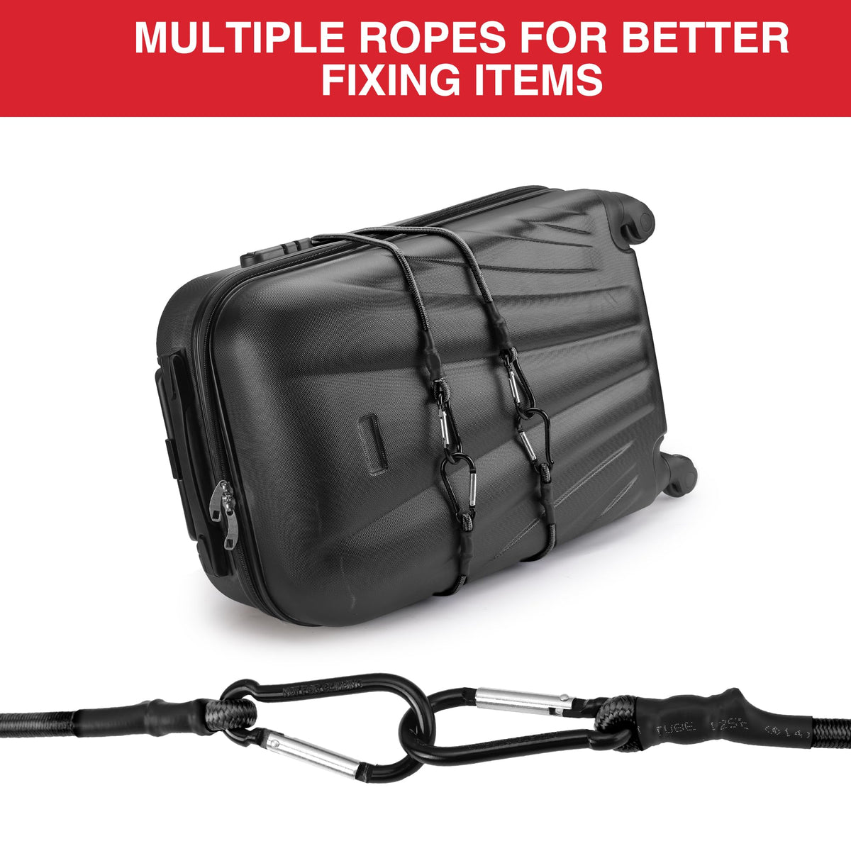 WORKPRO Bungee Cords with Hooks, Heavy Duty Outdoor Bungee Strap, 22-Piece